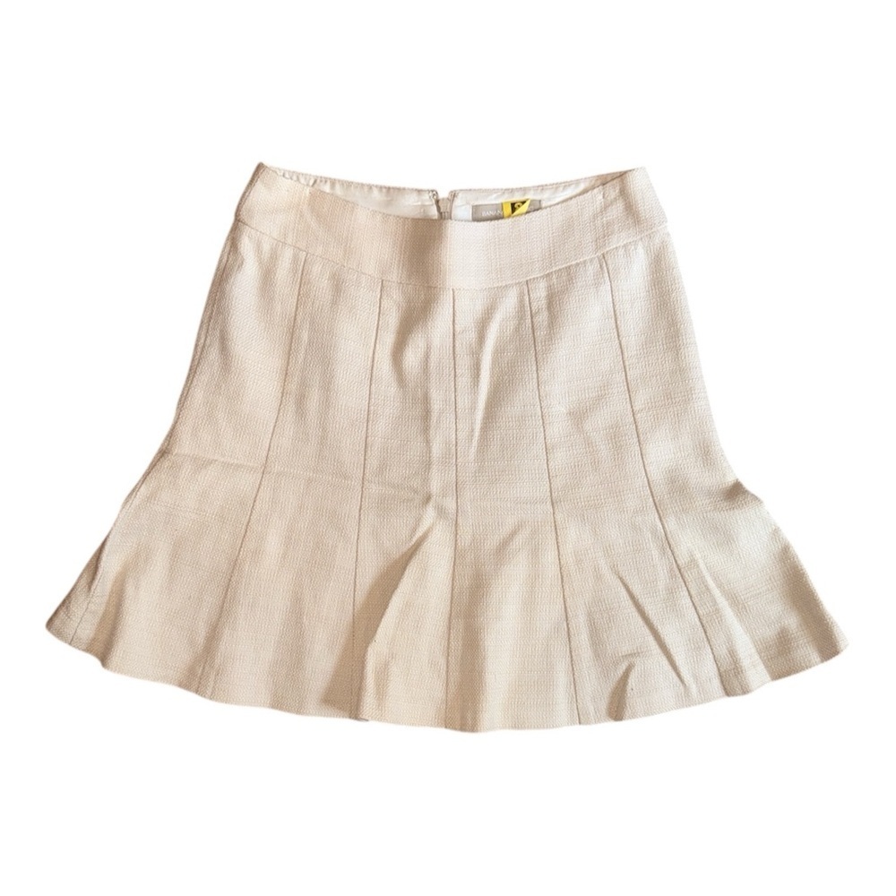 Banana Republic Cream Ruffled Trumpet Skirt - Picture 2 of 5
